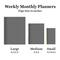 TF Publishing Large Statement Stripe Weekly Monthly Planner